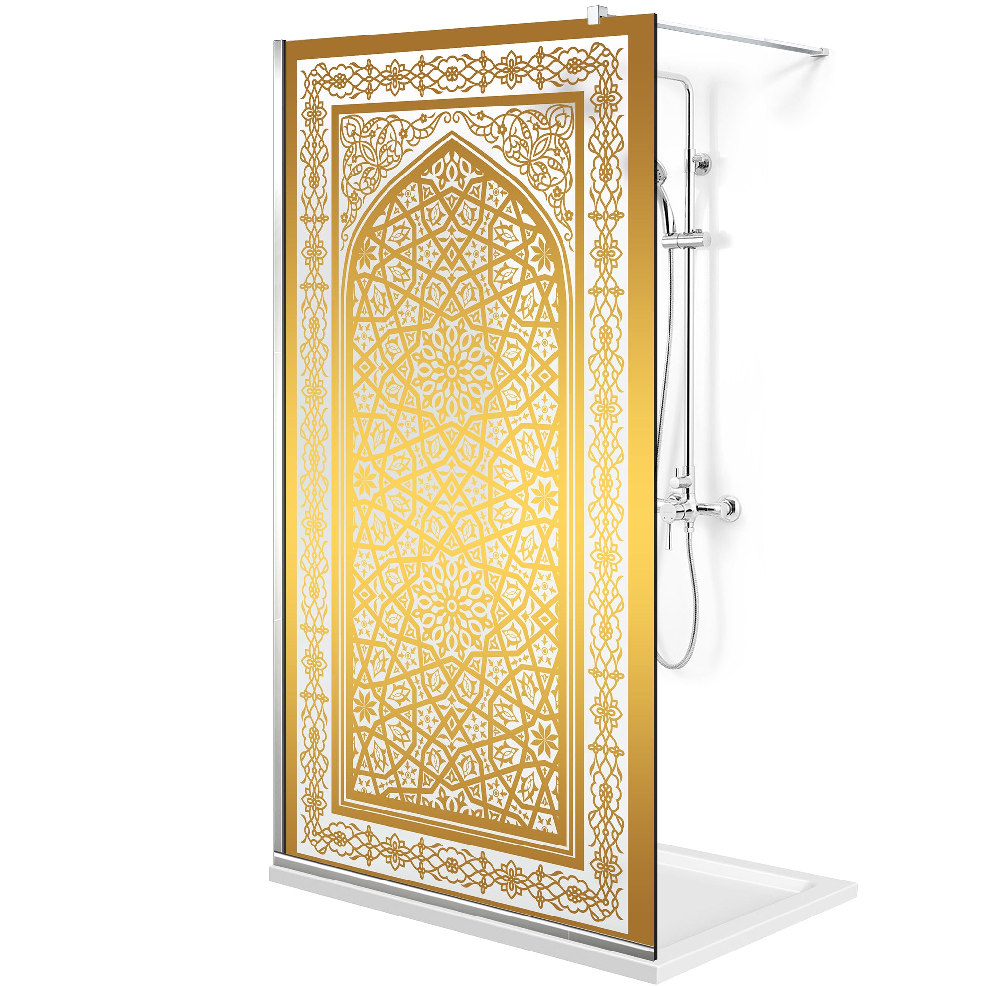 Shower Screens Walk-in, Shower Wall Gold, #Satiné #Matt