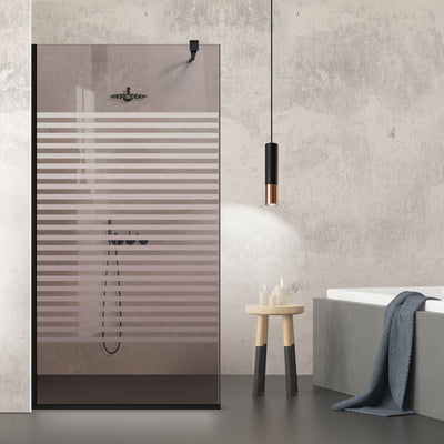 Shower Screens Walk-in, Black shower wall, #Bronze #Bronze