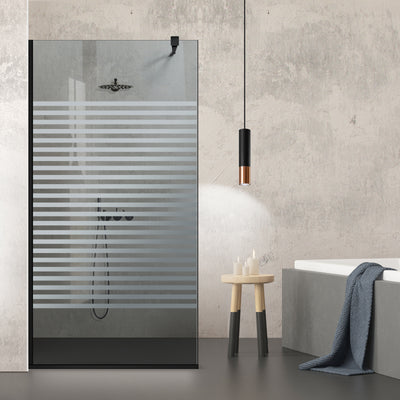 Shower Screens Walk-in, Black shower wall, #Grey #Grey