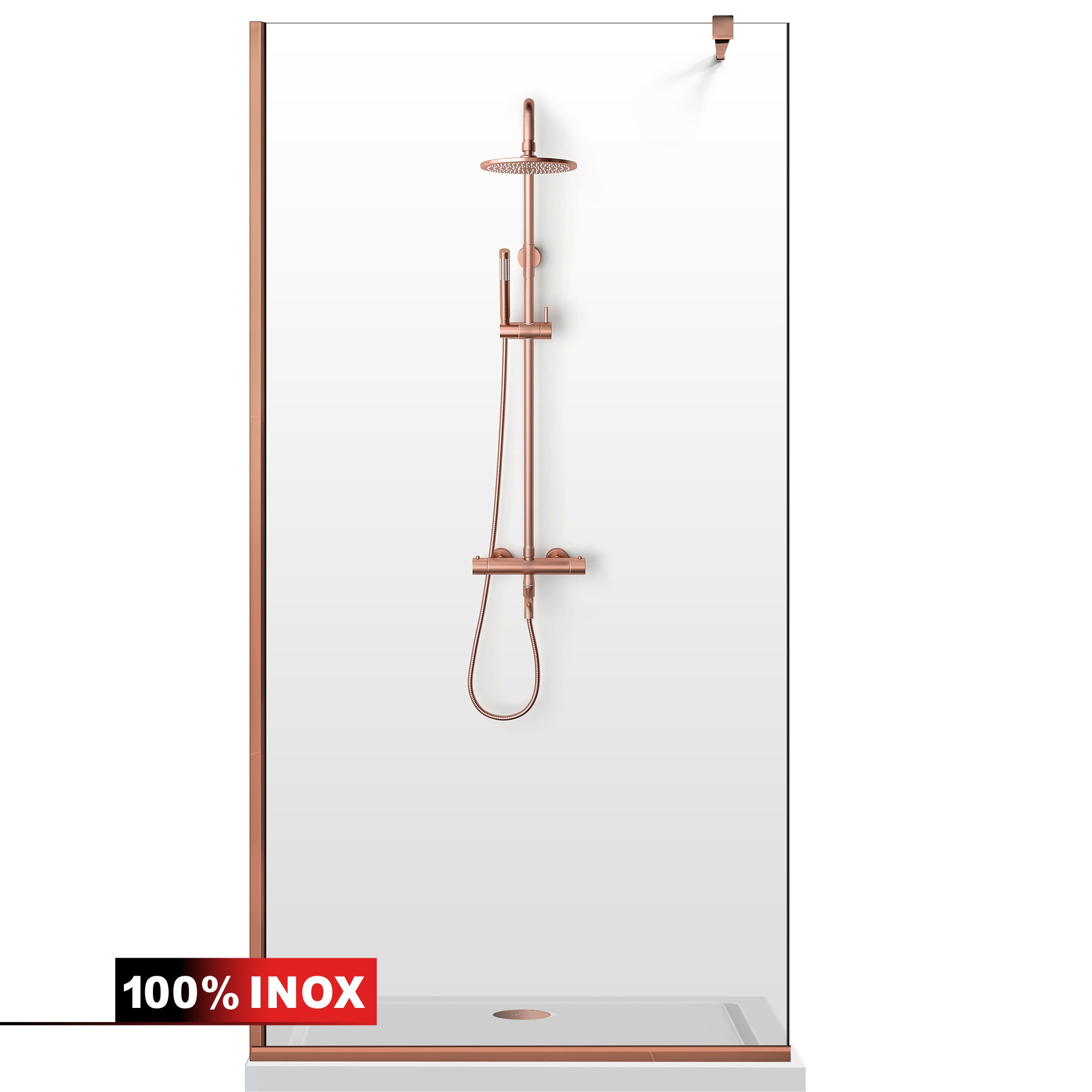 Shower Screens Walk-in, Black Shower Wall, #Clear #Crystal Clear