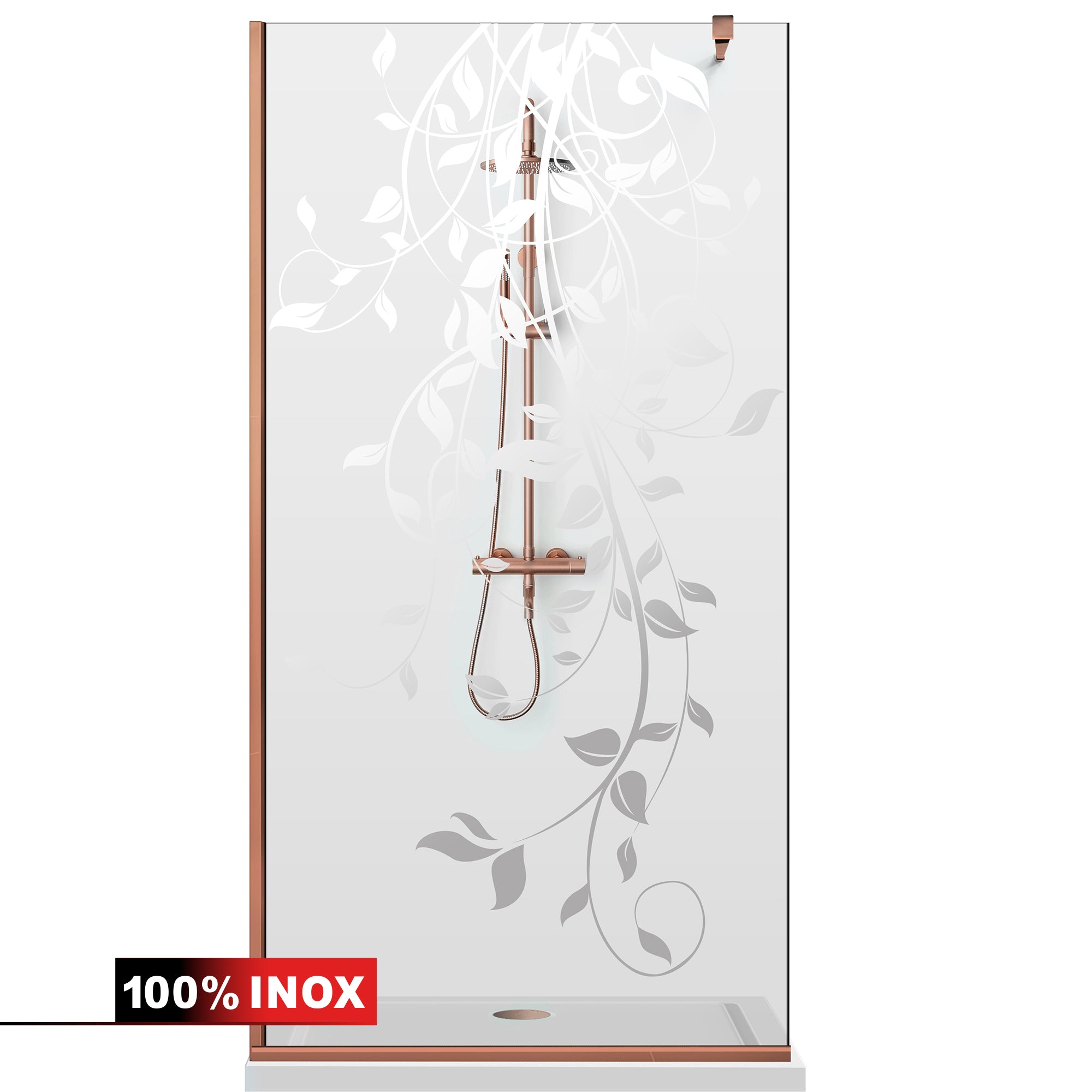 Shower Screens Walk-in, Shower wall Copper, #Clear #Crystal clear