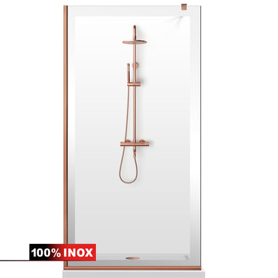 Shower Screens Walk-in, Black Shower Wall, #Clear #Crystal Clear