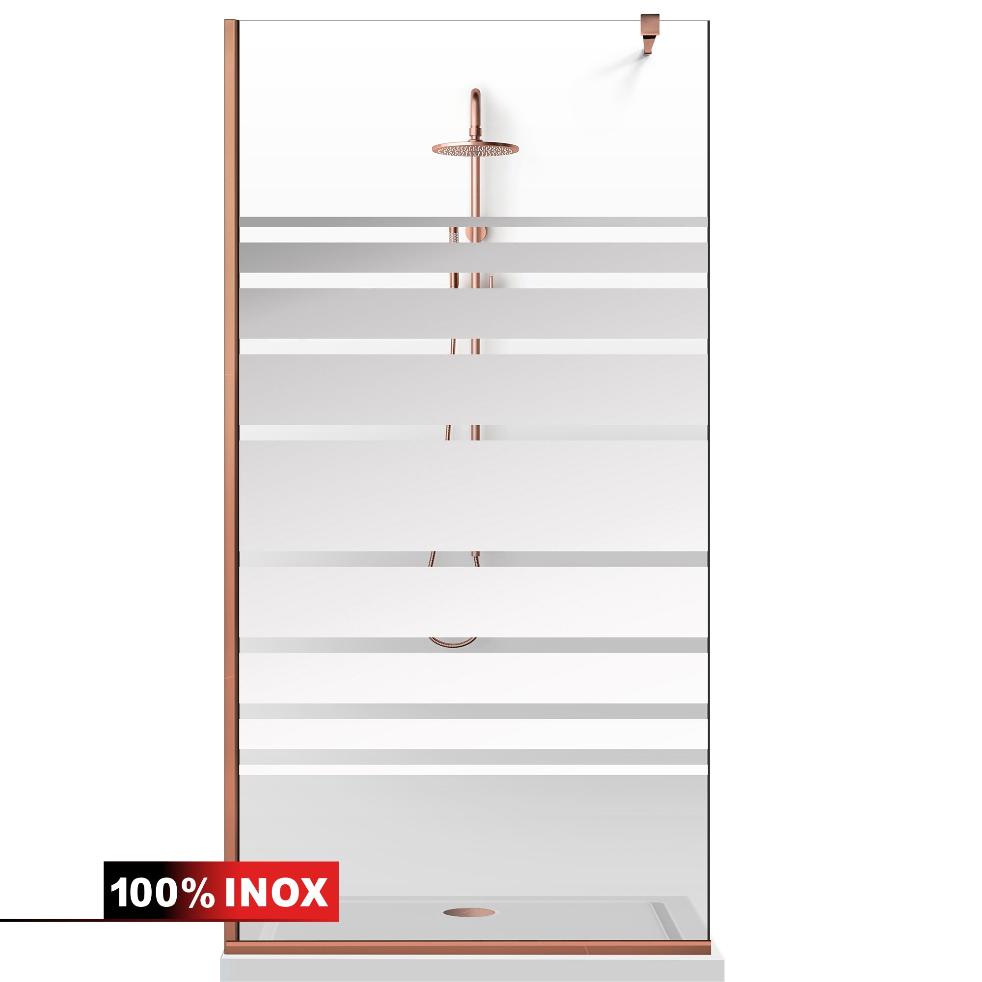 Shower Screens Walk-in, Shower wall Copper, #Clear #Crystal clear