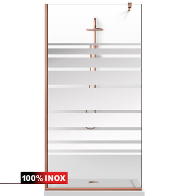 Shower Screens Walk-in, Shower wall Copper, #Clear #Crystal clear