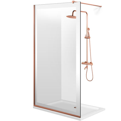 Shower Screens Walk-in, Black Shower Wall, #Clear #Crystal Clear