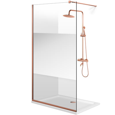 Shower Screens Walk-in, Black Shower Wall, #Clear #Crystal Clear