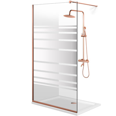 Shower Screens Walk-in, Shower wall Copper, #Clear #Crystal clear