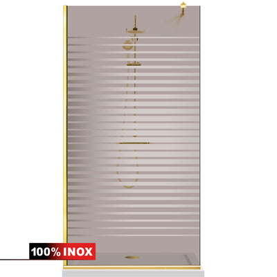 Shower Screens Walk-in, Shower Wall Gold, #Bronze #Bronze