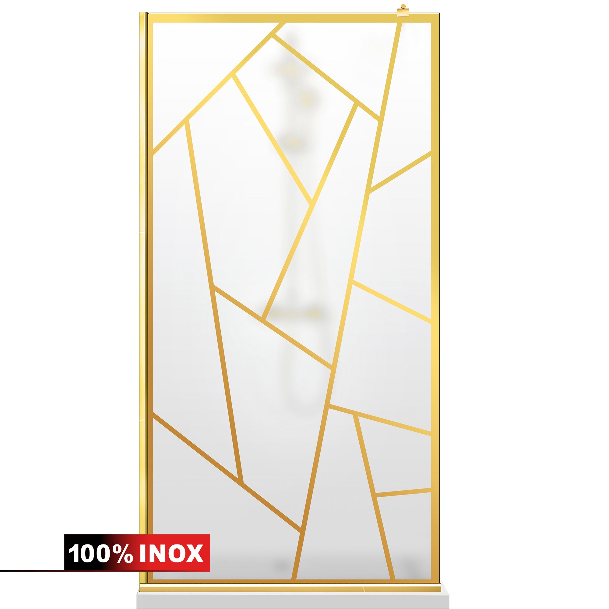 Shower Screens Walk-in, Shower Wall Gold, #Satiné #Matt