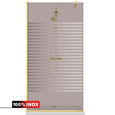 Shower Screens Walk-in, Shower Wall Gold, #Bronze #Bronze