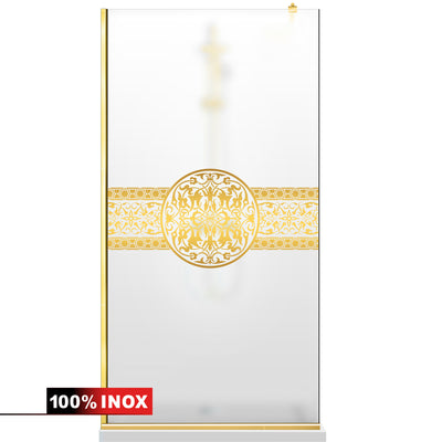 Shower Screens Walk-in, Shower Wall Gold, #Satiné #Matt