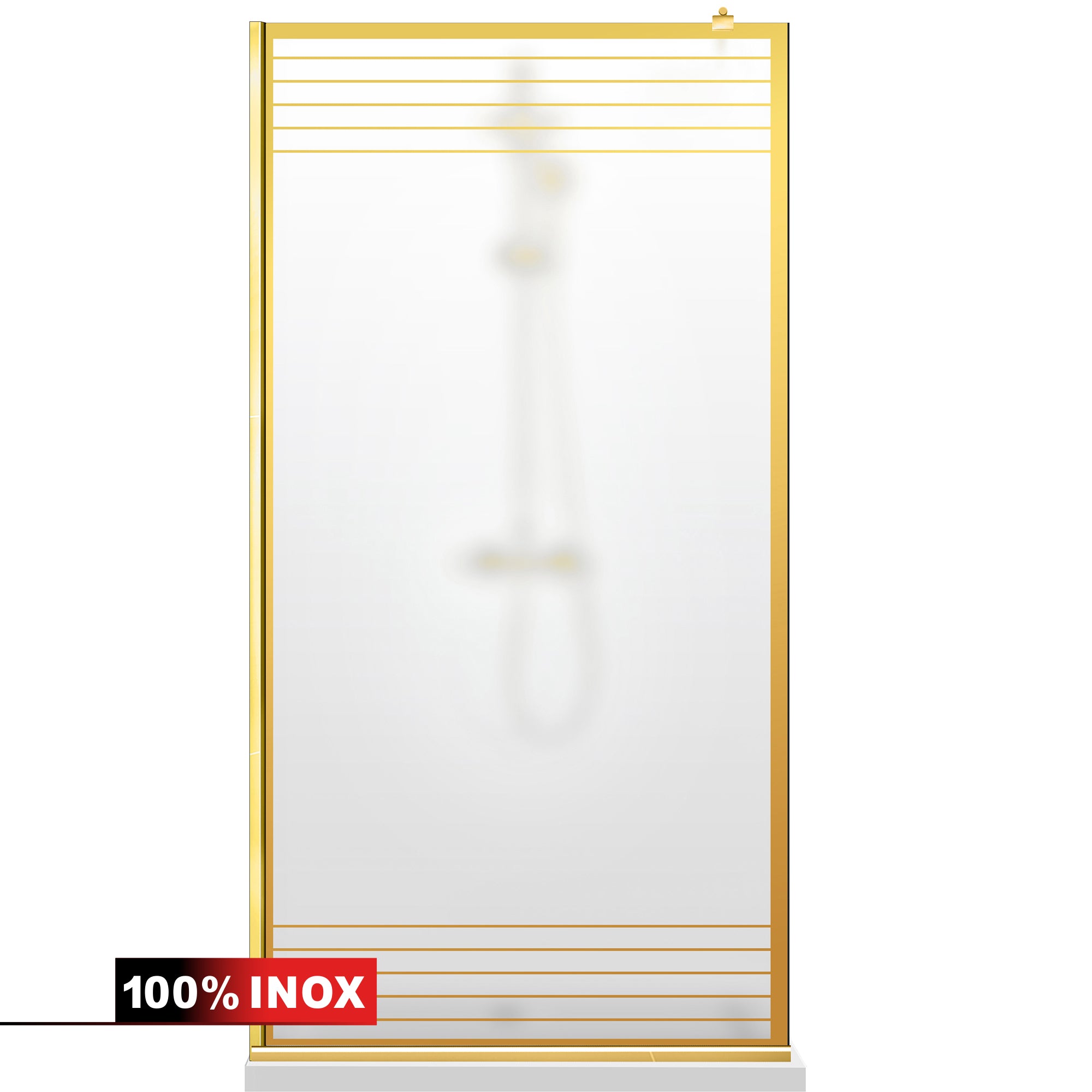 Shower Screens Walk-in, Shower Wall Gold, #Satiné #Matt