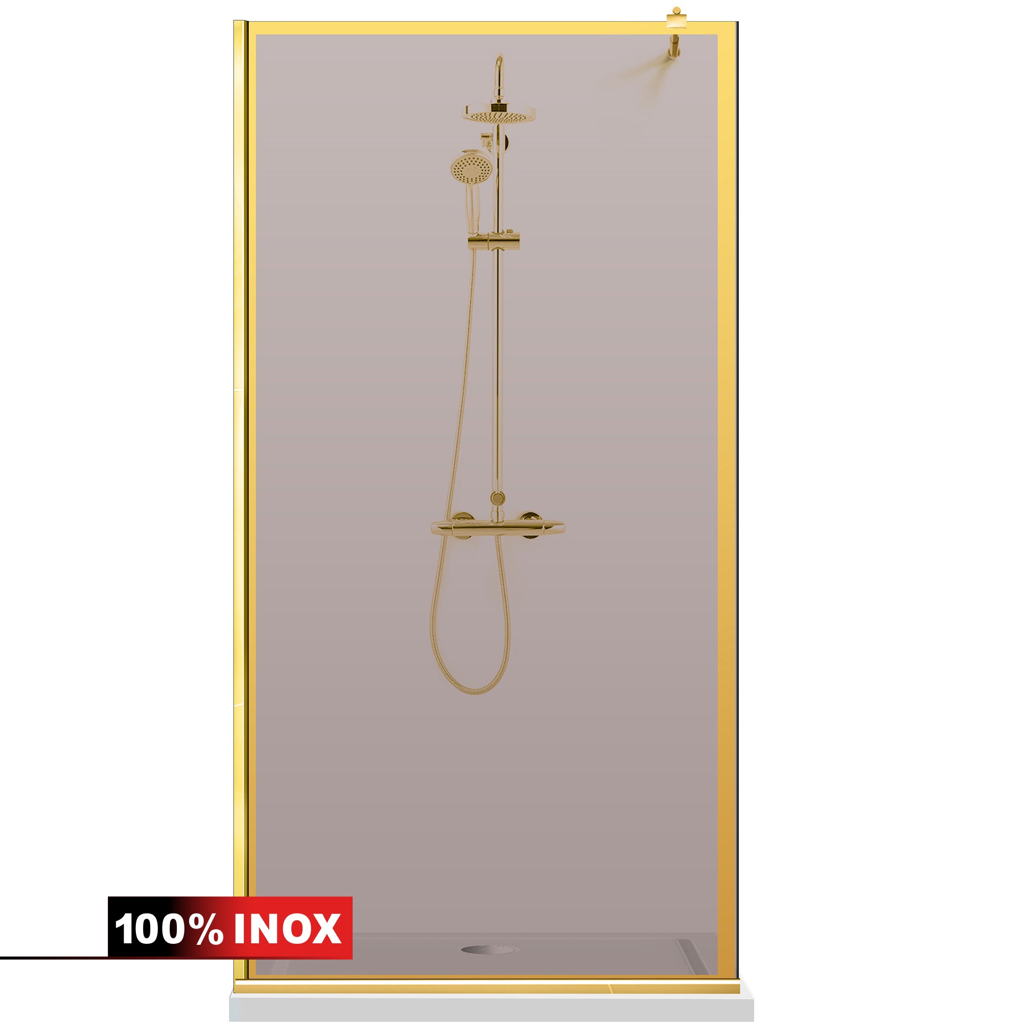 Shower Screens Walk-in, Shower Wall Gold, #Bronze #Bronze