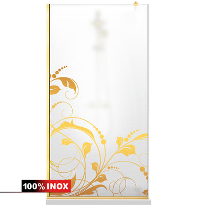 Shower Screens Walk-in, Shower Wall Gold, #Satiné #Matt