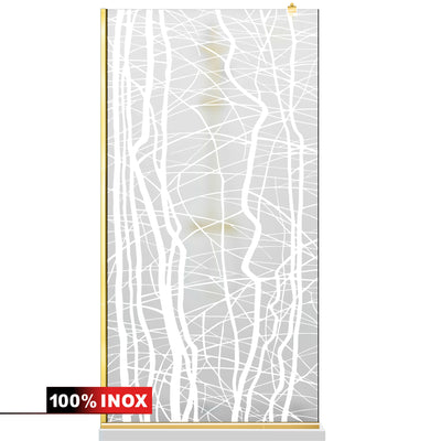 Shower Screens Walk-in, Shower Wall Gold, #Satiné #Matt