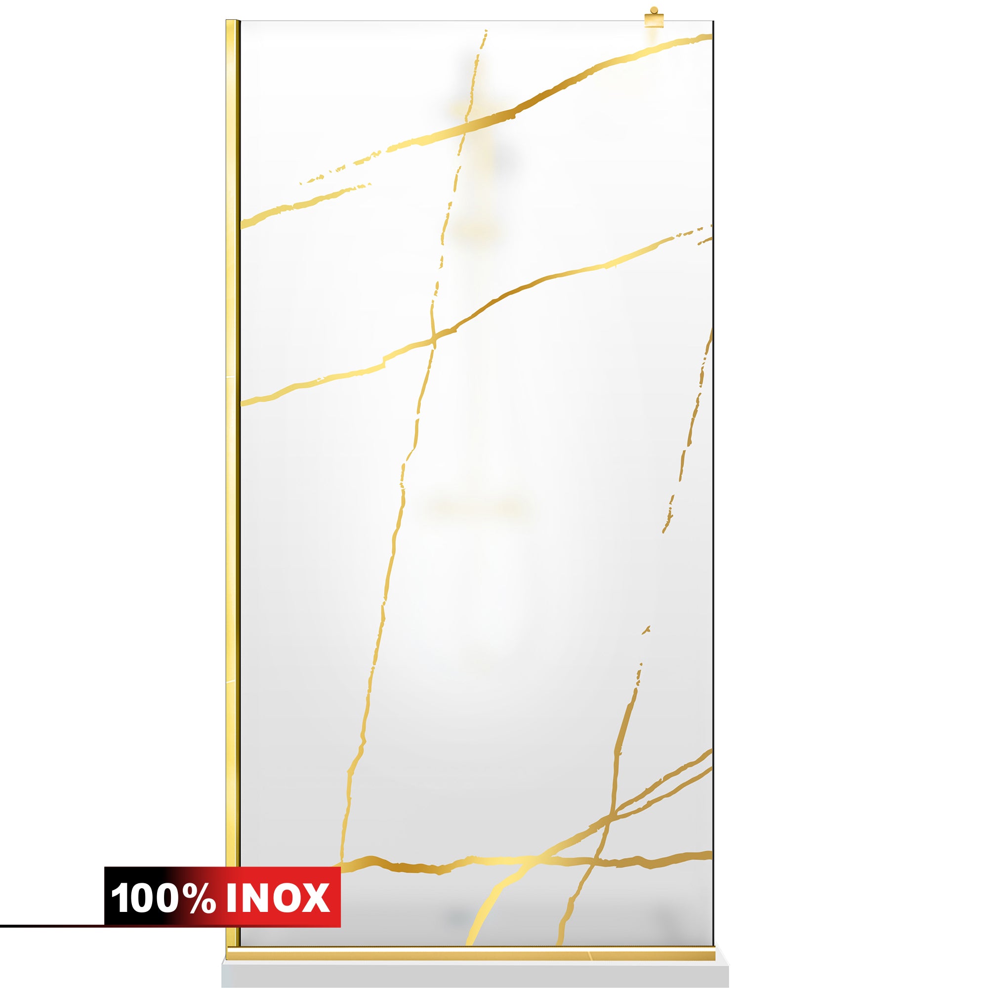 Shower Screens Walk-in, Shower Wall Gold, #Satiné #Matt