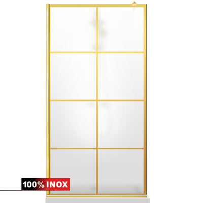 Shower Screens Walk-in, Shower Wall Gold, #Satiné #Matt