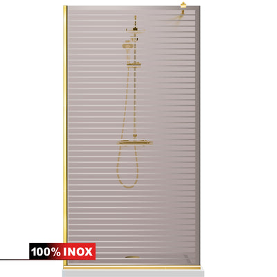 Shower Screens Walk-in, Shower Wall Gold, #Bronze #Bronze