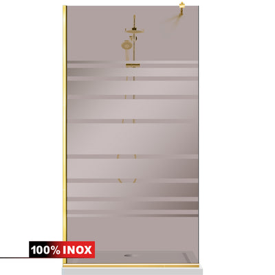 Shower Screens Walk-in, Shower Wall Gold, #Bronze #Bronze
