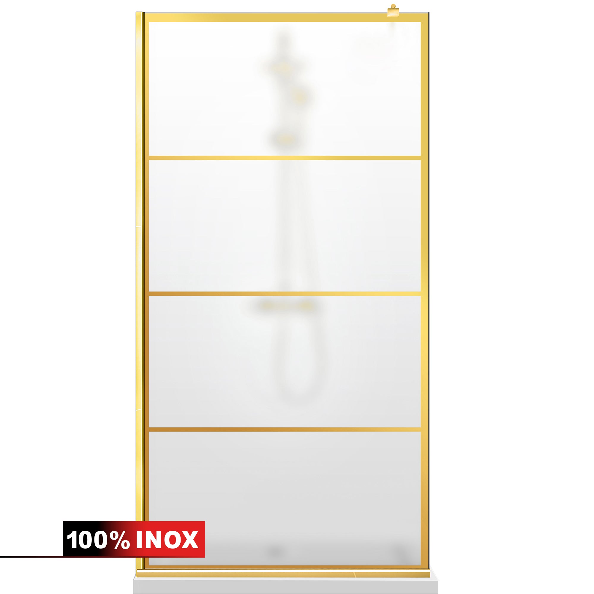 Shower Screens Walk-in, Shower Wall Gold, #Satiné #Matt