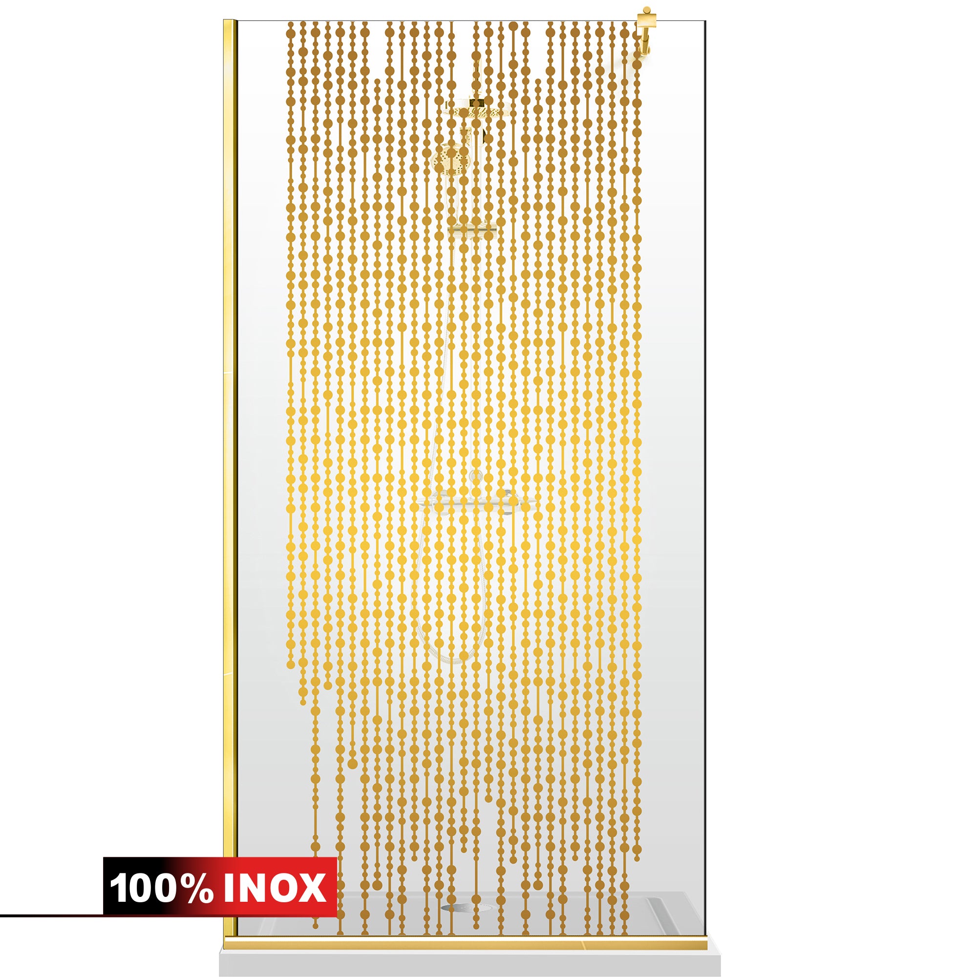 Shower Screens Walk-in, Shower Wall Gold, #Clear #Water-Clear