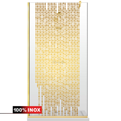 Shower Screens Walk-in, Shower Wall Gold, #Clear #Water-Clear