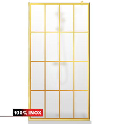 Shower Screens Walk-in, Shower Wall Gold, #Satiné #Matt