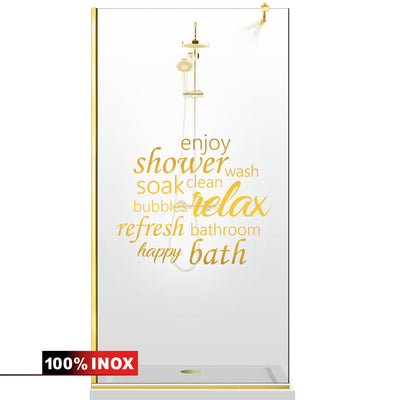 Shower Screens Walk-in, Shower Wall Gold, #Clear #Water-Clear