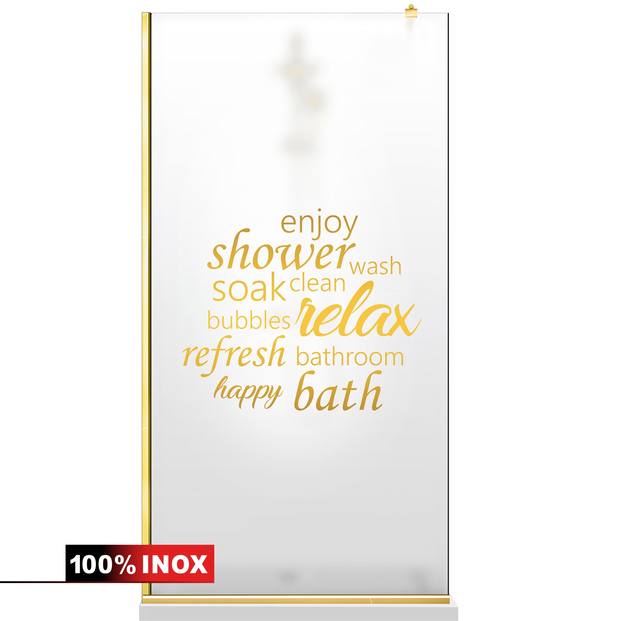 Shower Screens Walk-in, Shower Wall Gold, #Satiné #Matt