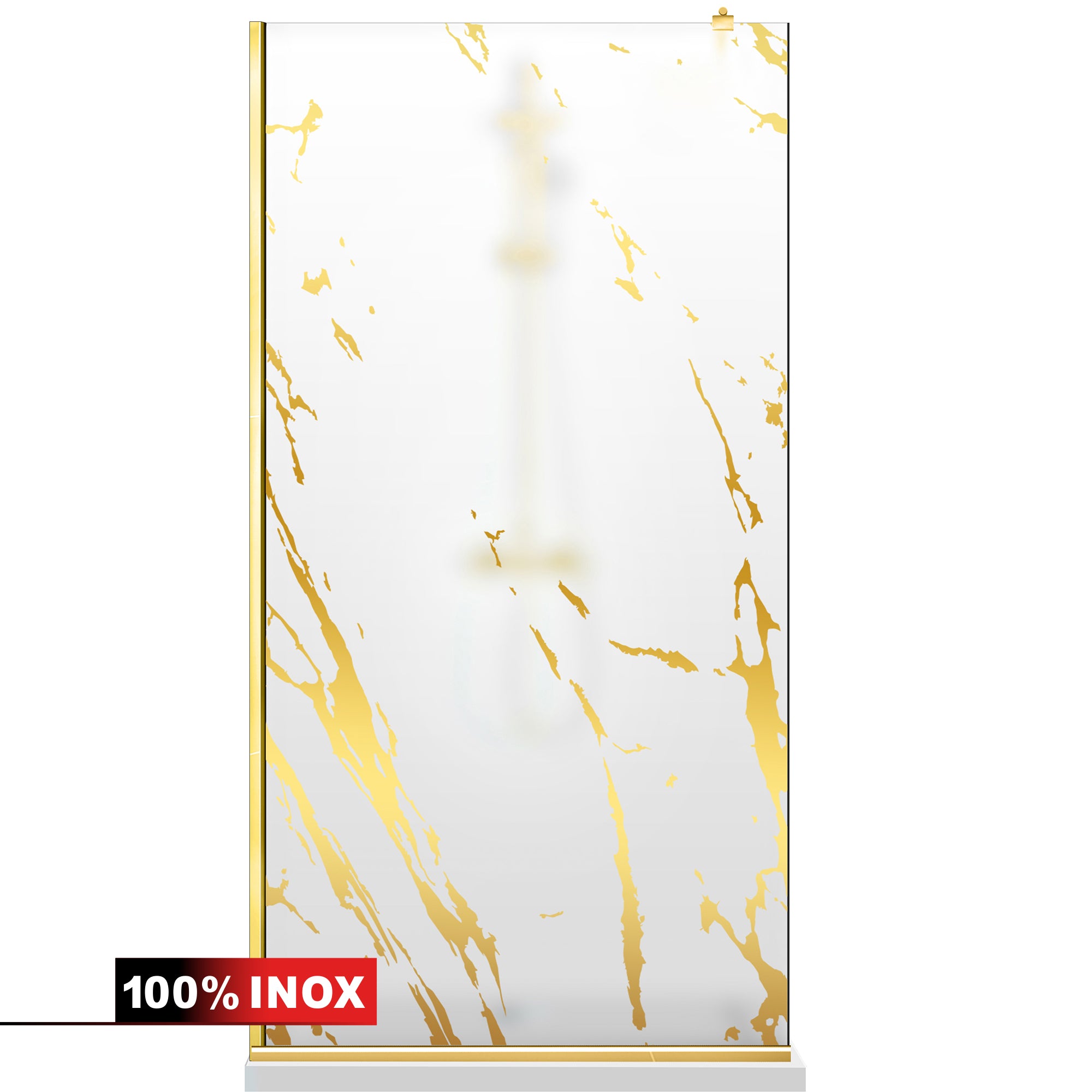 Shower Screens Walk-in, Shower Wall Gold, #Satiné #Matt