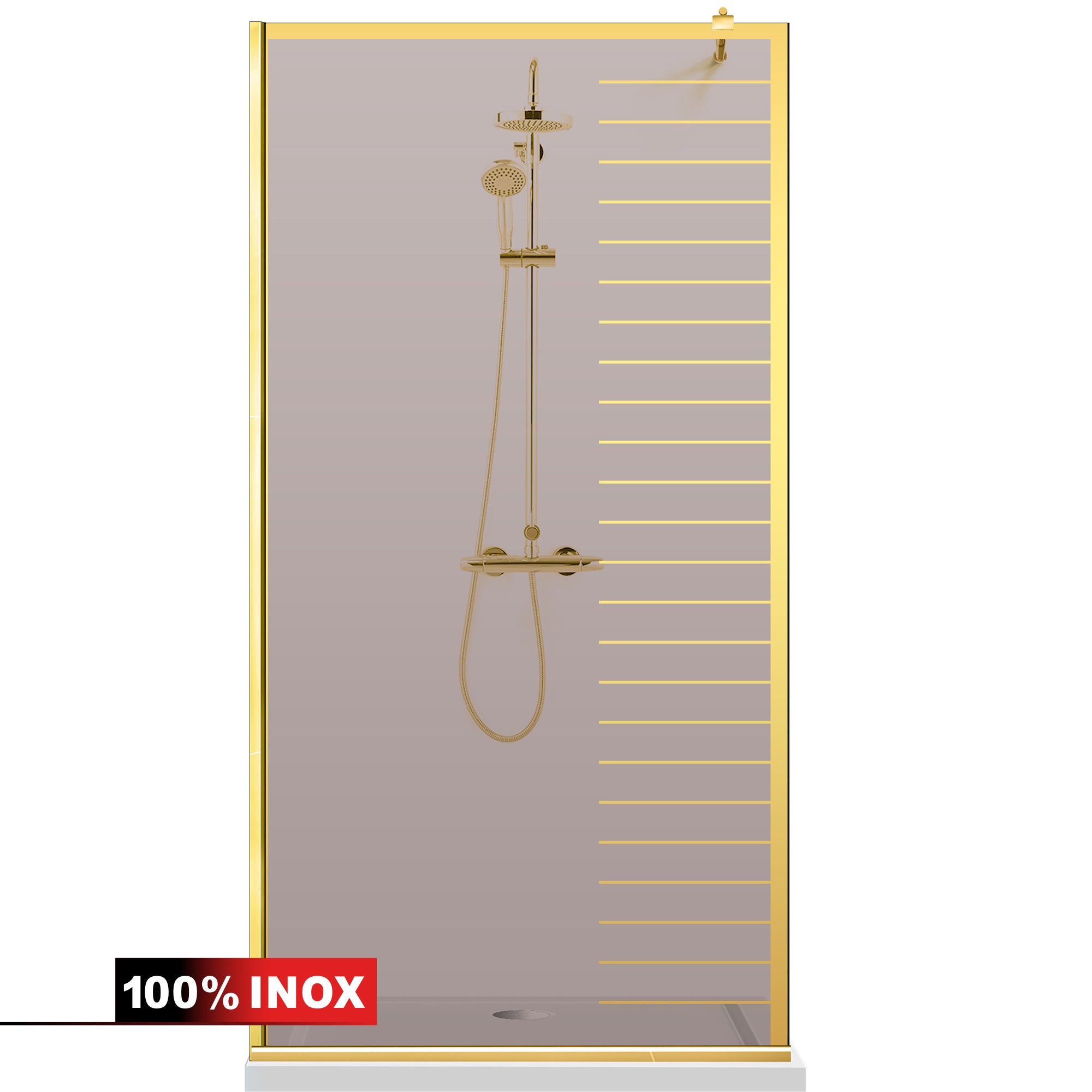 Shower Screens Walk-in, Shower Wall Gold, #Bronze #Bronze