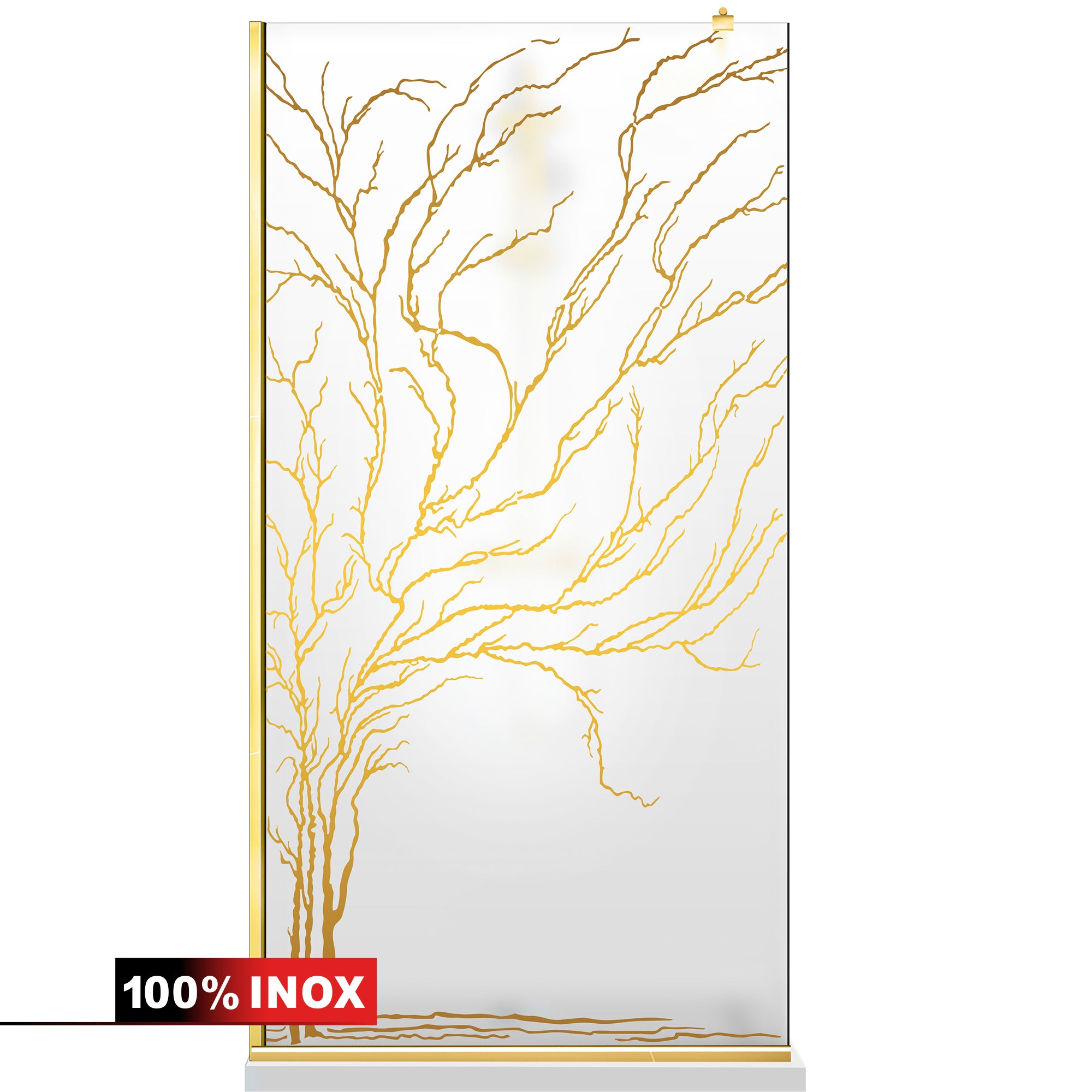 Shower Screens Walk-in, Shower Wall Gold, #Satiné #Matt