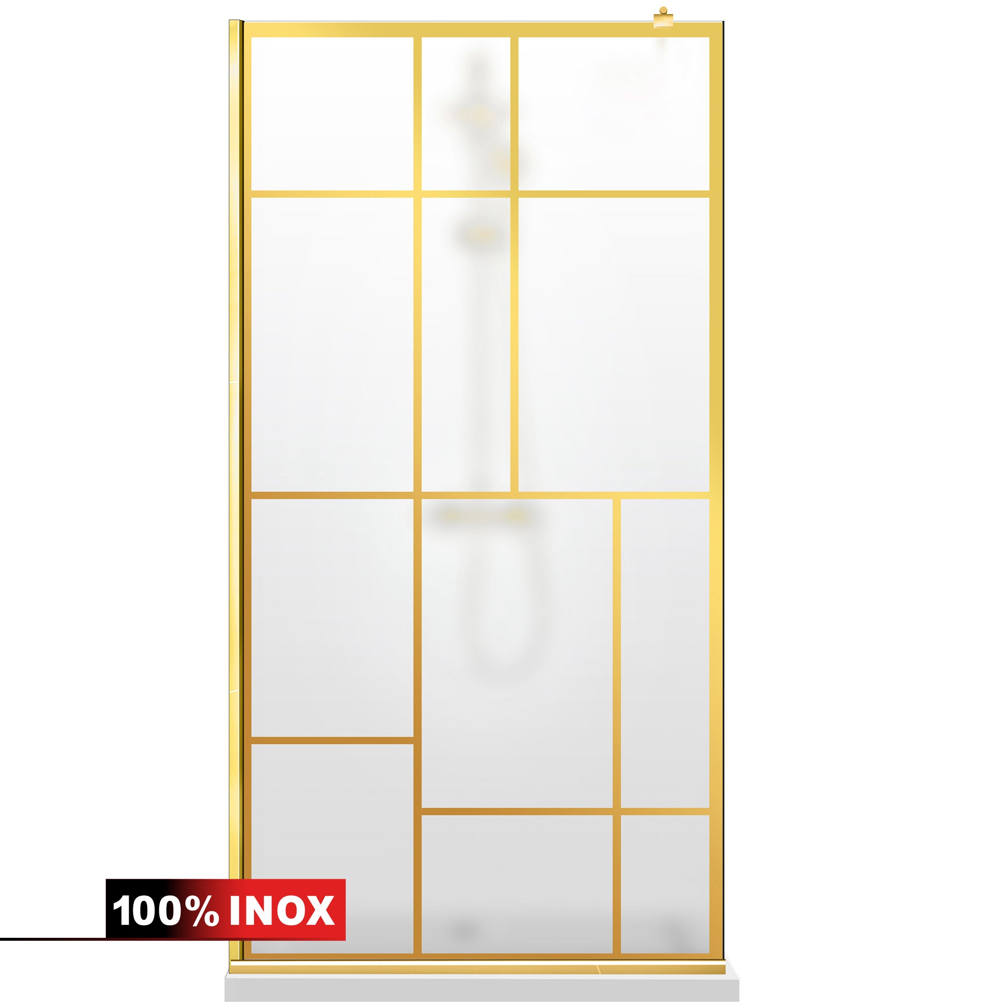 Shower Screens Walk-in, Shower Wall Gold, #Satiné #Matt