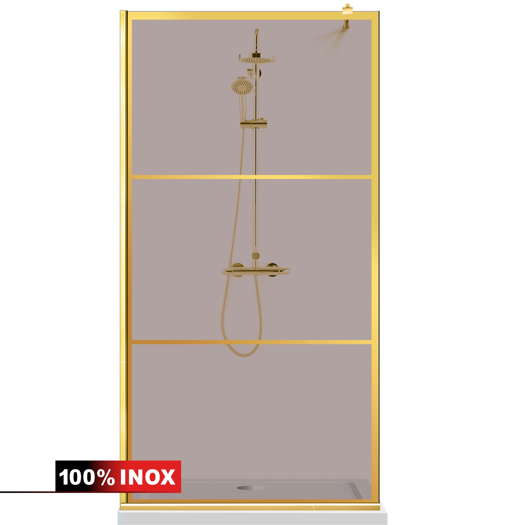 Shower Screens Walk-in, Shower Wall Gold, #Bronze #Bronze