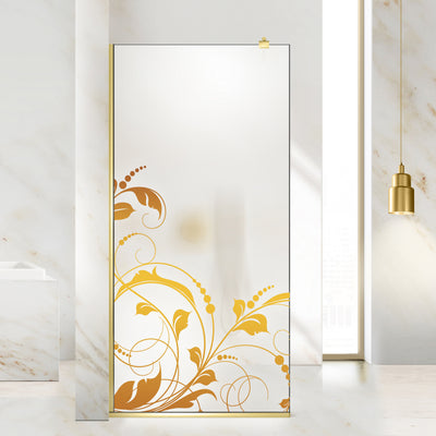 Shower Screens Walk-in, Shower Wall Gold, #Satiné #Matt