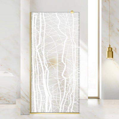 Shower Screens Walk-in, Shower Wall Gold, #Satiné #Matt