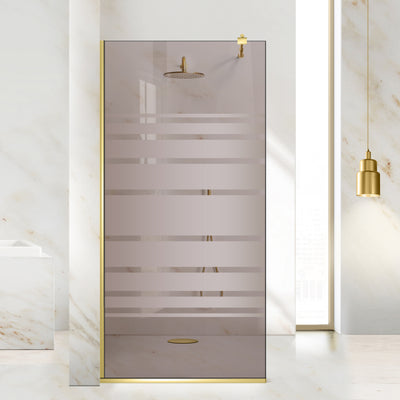 Shower Screens Walk-in, Shower Wall Gold, #Bronze #Bronze
