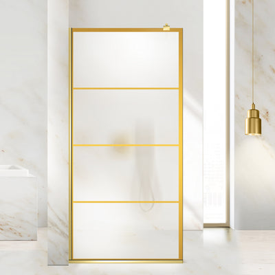 Shower Screens Walk-in, Shower Wall Gold, #Satiné #Matt