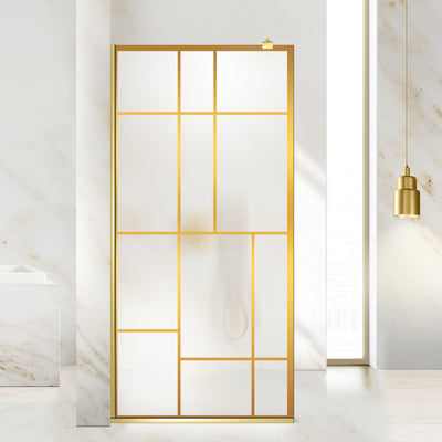 Shower Screens Walk-in, Shower Wall Gold, #Satiné #Matt