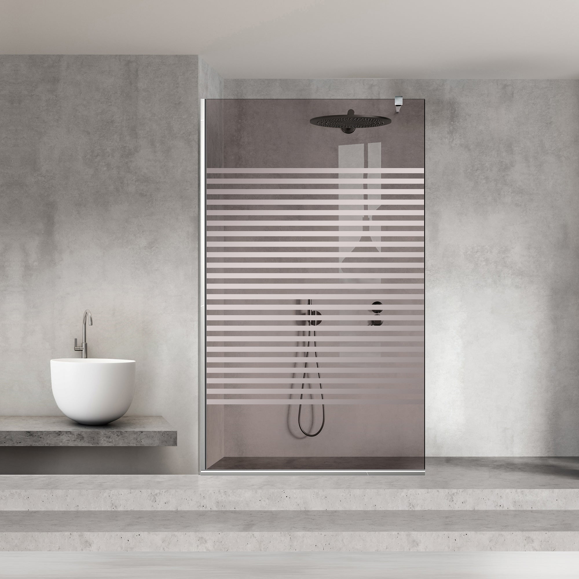 Shower Screens Walk-in, Shower wall Stainless steel, #Bronze #Bronze