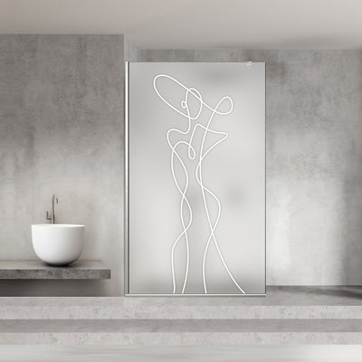 Shower Screens Walk-in, Shower wall Stainless steel, #Satin #Matt