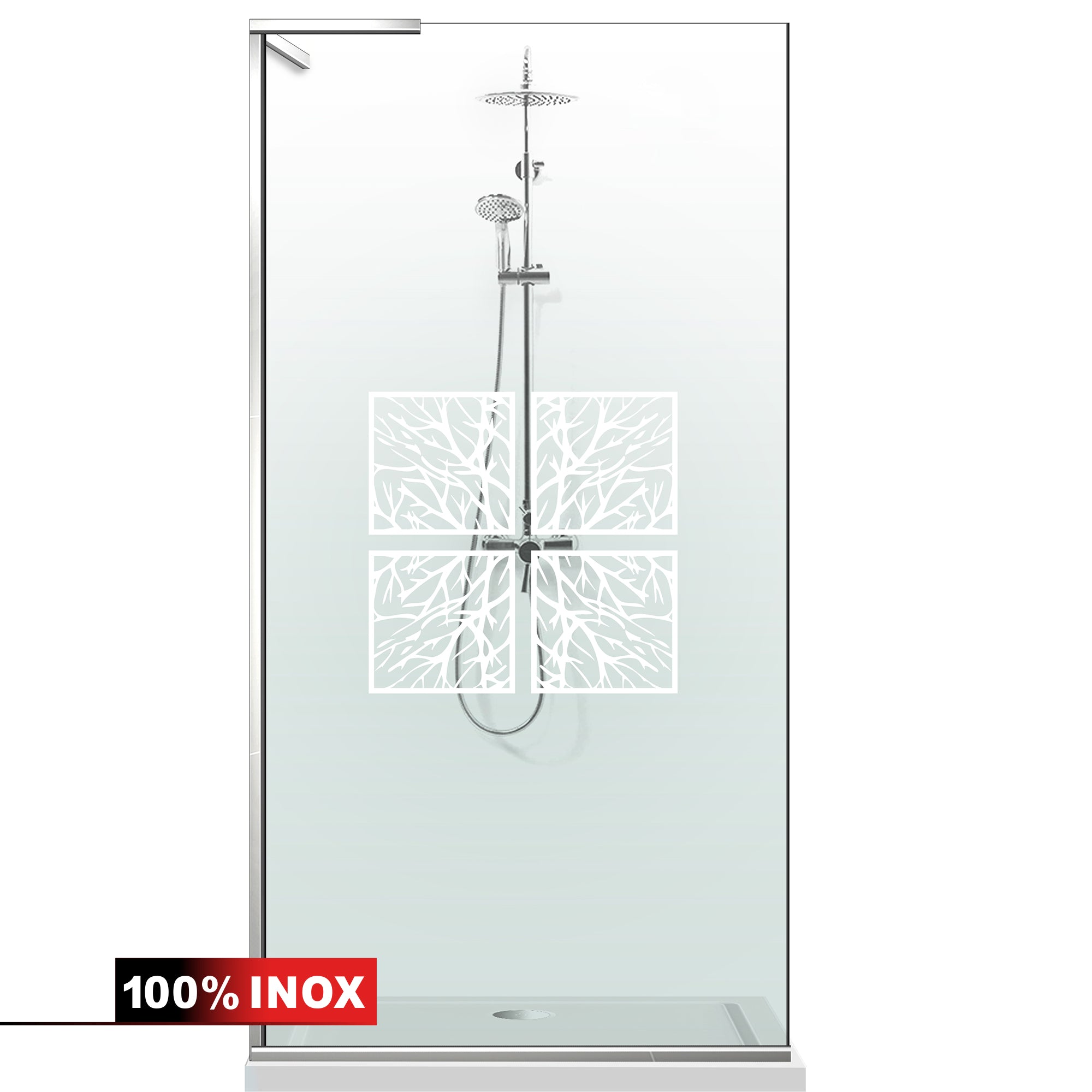 Shower Screens Walk-in, Shower wall Stainless steel, #Clear #Víztiszta