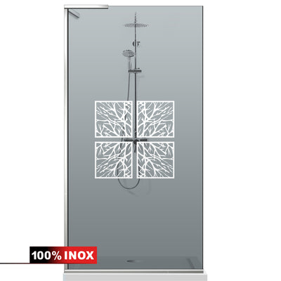 Shower Screens Walk-in, Shower wall Stainless steel, #Grey #Szürke