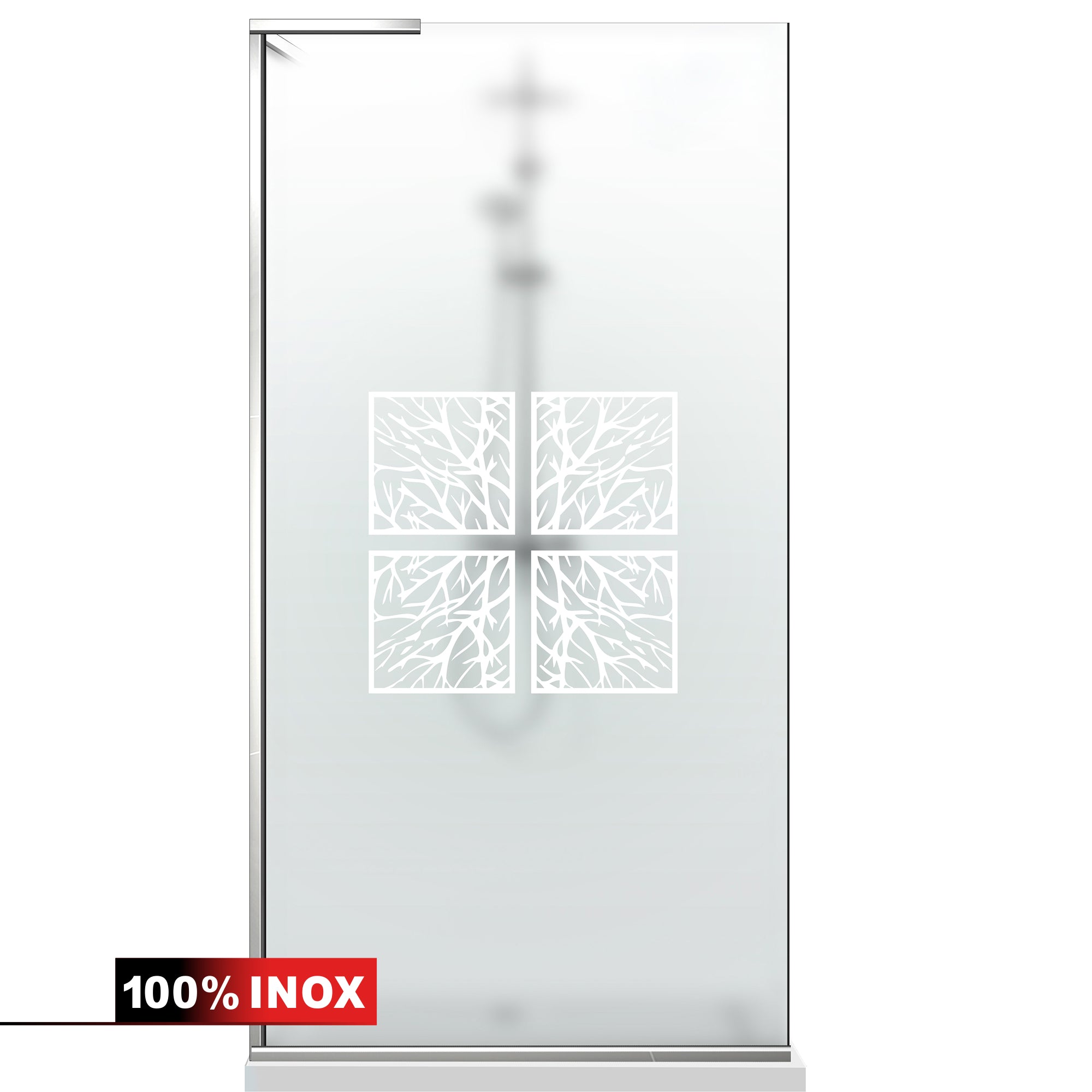Shower Screens Walk-in, Shower wall Stainless steel, #Satiné #Matt
