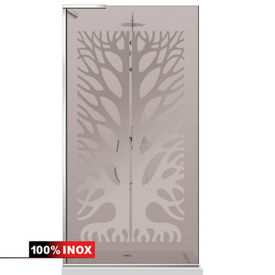 Shower Screens Walk-in, Shower wall Stainless steel, #Bronze #Bronze