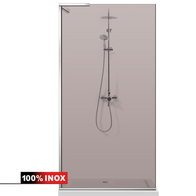 Shower Screens Walk-in, Shower wall Stainless steel, #Bronze #Bronze