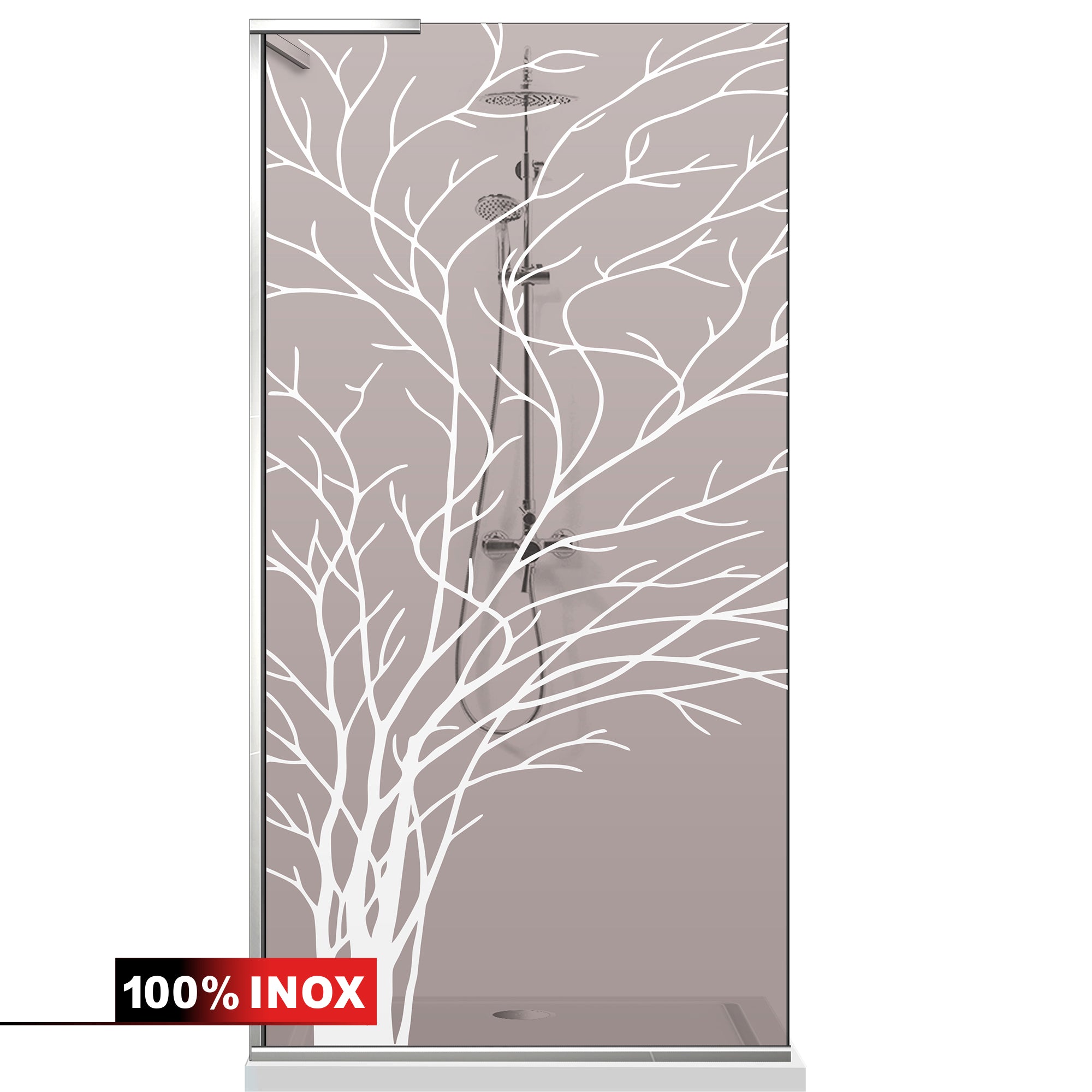 Shower Screens Walk-in, Shower wall Stainless steel, #Bronze #Bronze