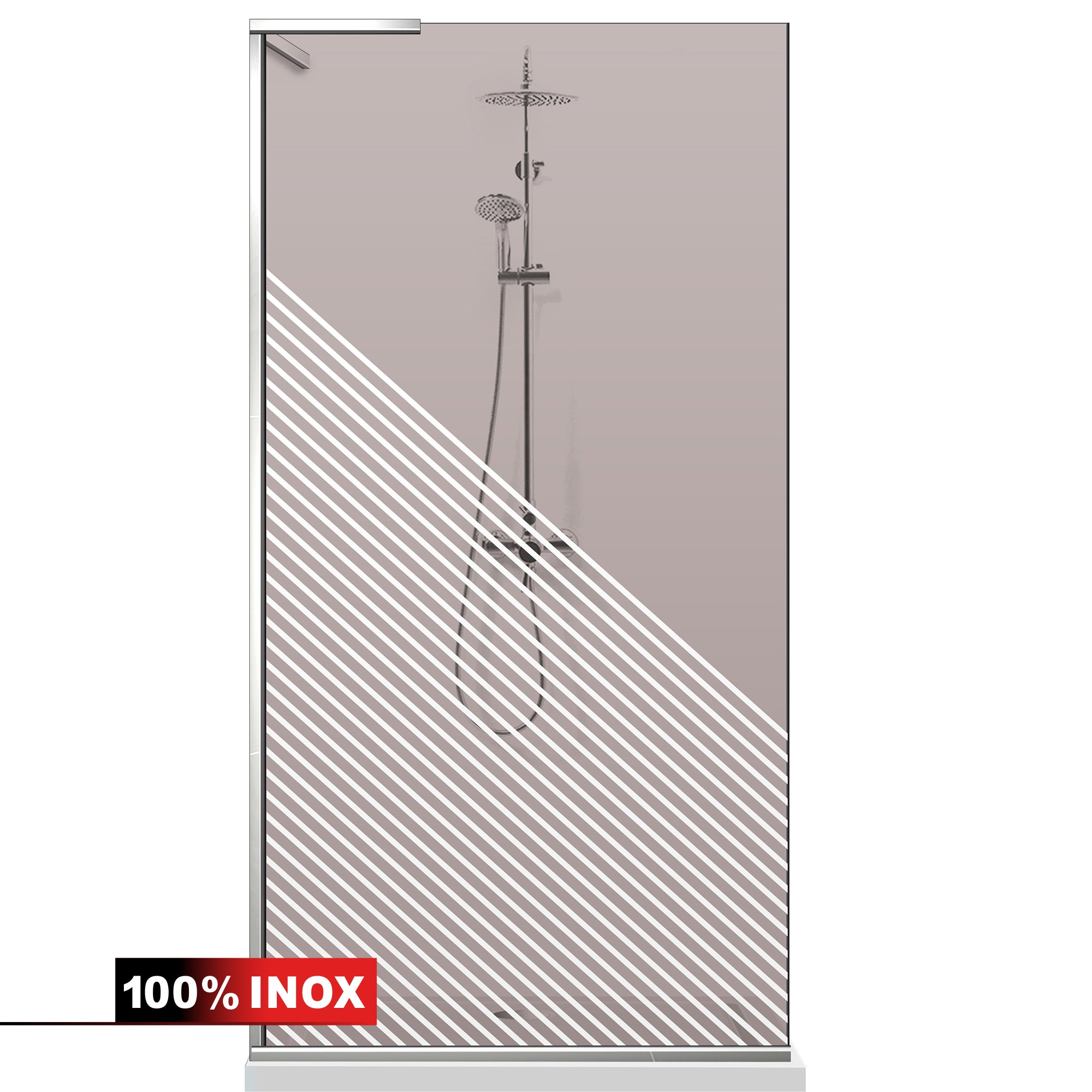Shower Screens Walk-in, Shower wall Stainless steel, #Bronze #Bronze