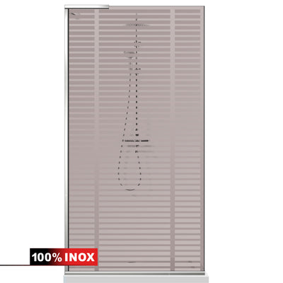 Shower Screens Walk-in, Shower wall Stainless steel, #Bronze #Bronze