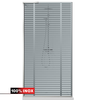 Shower Screens Walk-in, Shower wall Stainless steel, #Grey #Szürke